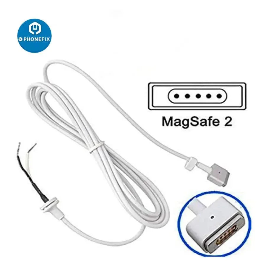 PhoneFIX 5-pin DC cord cable with T-style plug for MagSafe 2 charger and AC power adapter, used for phone USB charging.