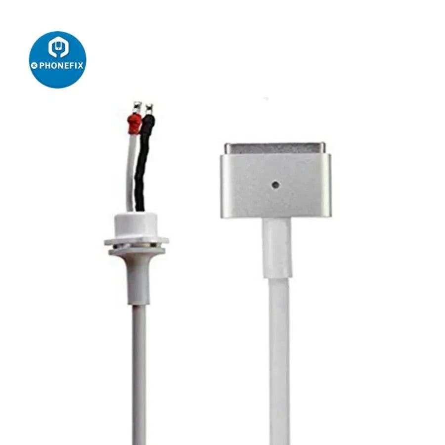 PhoneFIX 5-pin DC cord cable with T-style plug for MagSafe2 charger, used for phone USB charging and AC power adapter connection.