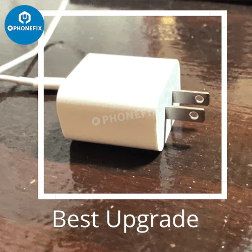 PhoneFIX 20/30W Type-C fast wall charger for Apple Watch, iPhone, iPad AirPods, USB charging, compact and versatile design.