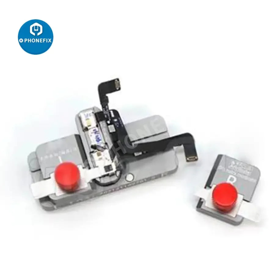PhoneFix dot projector precision calibrator fixture for iPhone X to 12 Pro Max, used in Face ID face recognition repair.