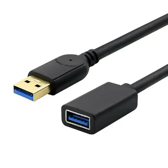 USB 3.0 extension cable with male to female connectors, powered by PHONEFIX, for extending USB device connections.