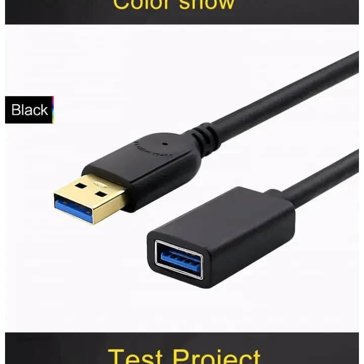 USB 3.0 extension cable with male to female connectors from PHONEFIX, ideal for extending USB device connections.