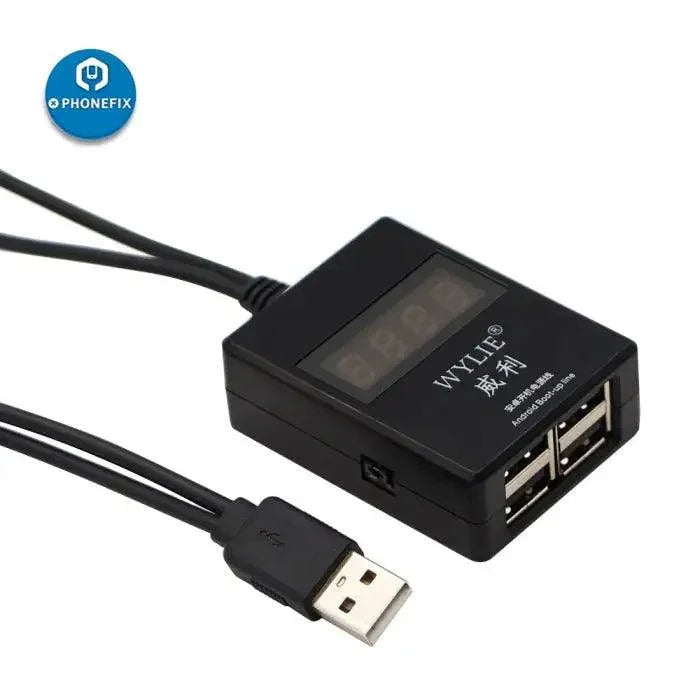 PHONEFIX Android phones DC power supply cable for phone repair, test cable for charging and power testing of mobile devices.