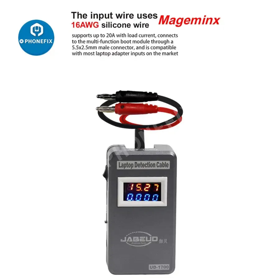 JABE UD-1700 Laptop Detection Cable Megaminx for MacBook repair, power cable and charger accessory by PHONEFIX.