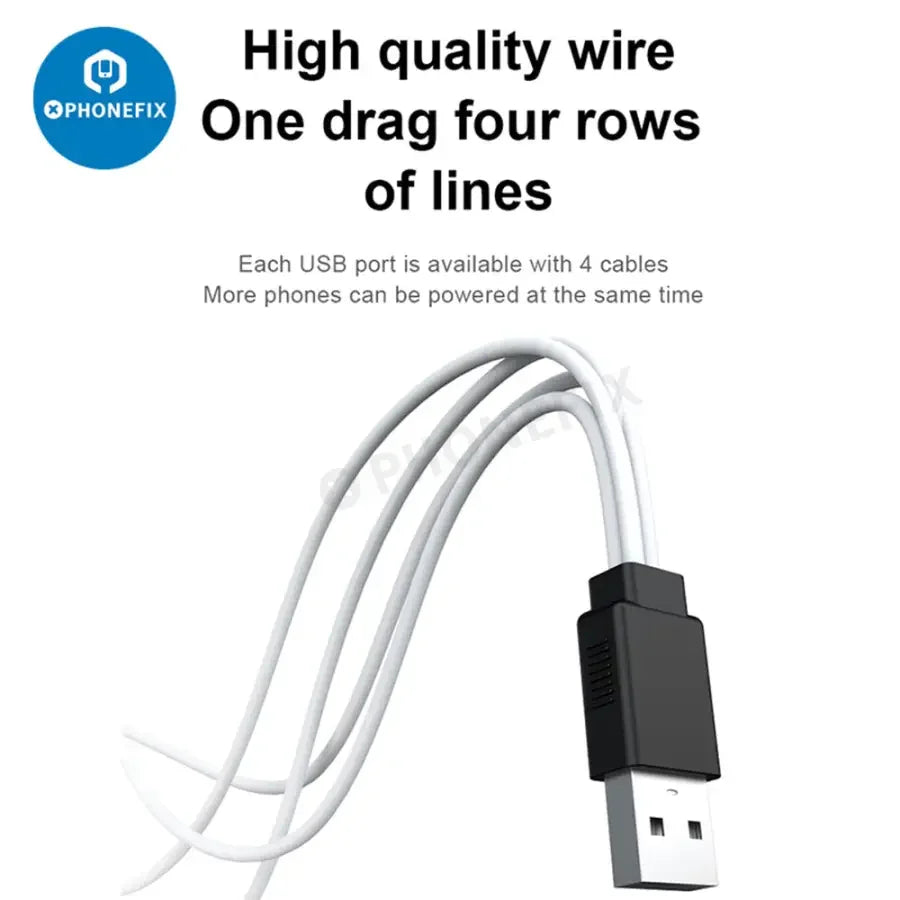 Câble d'alimentation WYLIE WL-615 pour iPhone 6 à 13 Pro Max, marque PHONEFIX, câble de charge et de transfert de données pour smartphones Apple