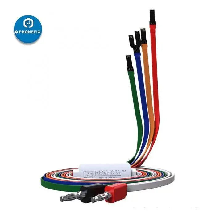 Câble d'alimentation CC Qianli Mega-idea pour la réparation de téléphones Android, marque PHONEFIX, compatible avec les appareils Android pour la charge et la réparation.