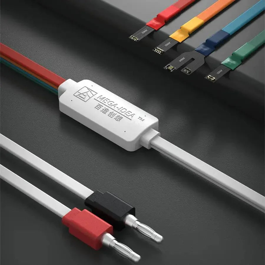 Câble d'alimentation CC Qianli Mega-idea pour la réparation de téléphones Android, marque PHONEFIX, utilisé pour la charge et la réparation.