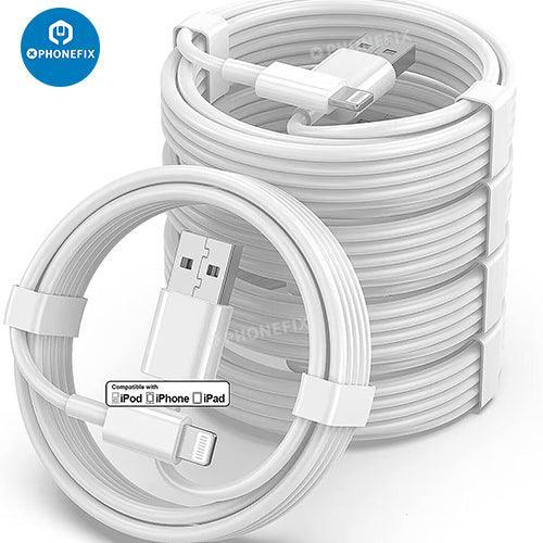 PhoneFix USB Lightning fast charging cable for iPhone 6-14 Pro Max and iPad, durable power cable for Apple devices.