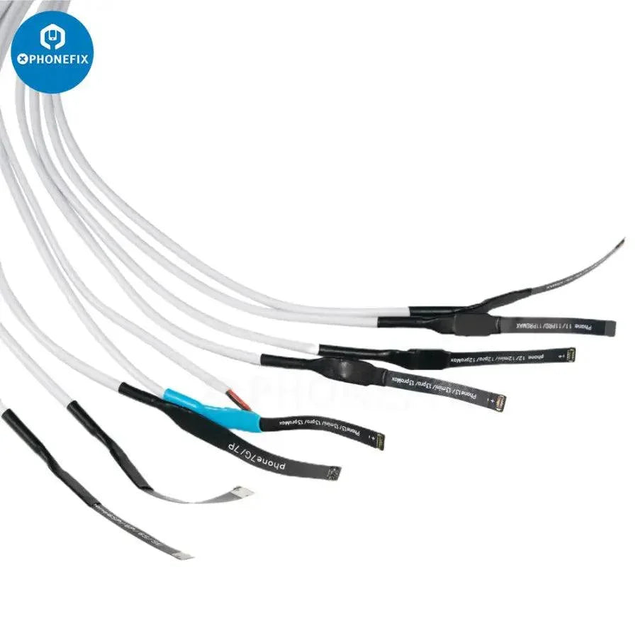 PHONEFIX Mechanic iBoot FPC Box DC Power Boot Line Cable for iOS and Android devices, shown with connectors and cable detail.