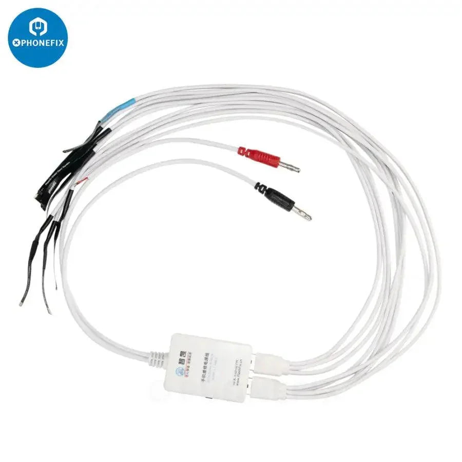 PHONEFIX iBoot FPC Box DC power line cable for iOS and Android devices, showing the compact power cable with connectors.