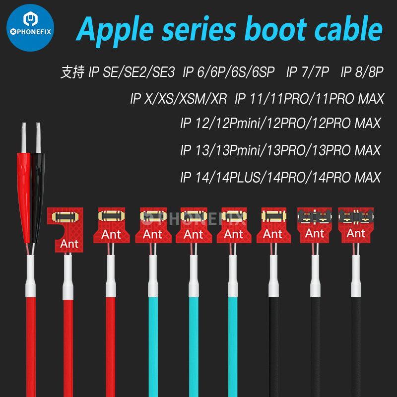 PHONEFIX MaAnt Power Boot Cable for iPhone and Android phone repair, showing the durable cable with connectors for charging and data transfer.