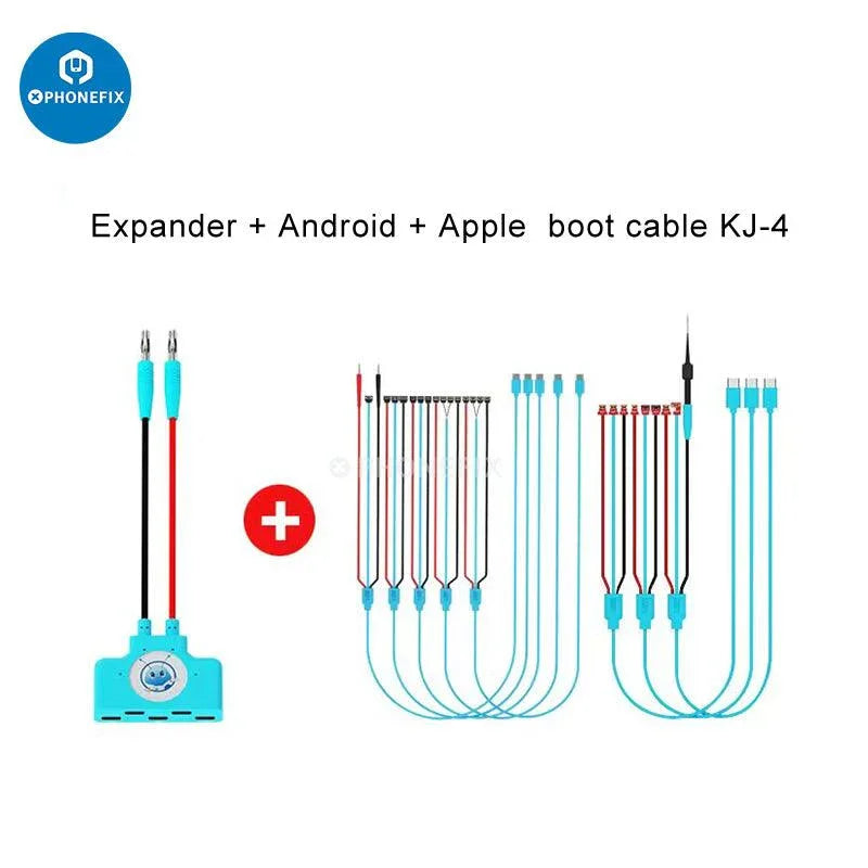 PHONEFIX MaAnt Power Boot Cable for iPhone and Android phone repair, showing the durable cable with connector ends.