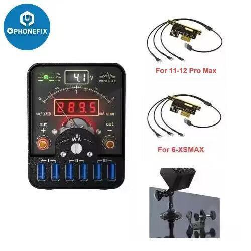QianliToolPlus LT1 insulate power supply DC diagnosis instrument for phone repair, with power cables and testing interface.
