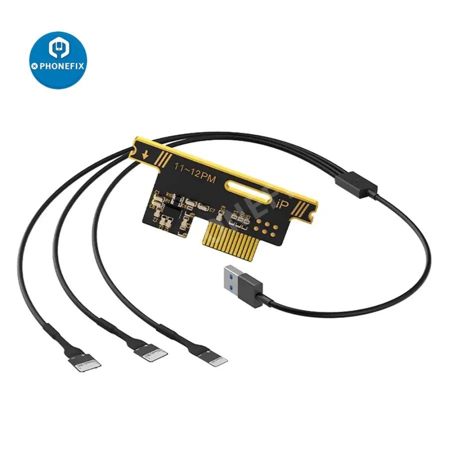 PhoneFix QianliToolPlus LT1 insulated power supply DC diagnosis instrument with power cables and connectors for electronic testing.