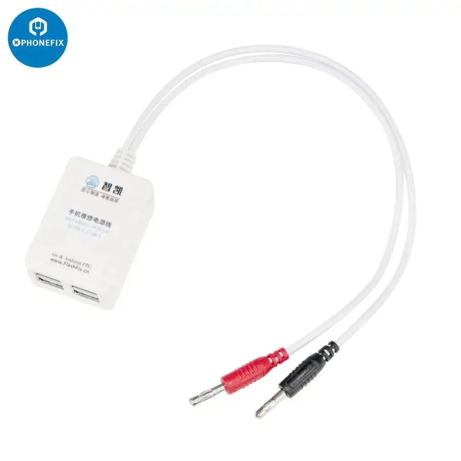 PhoneFix MECHANIC iBoot power cable for iPhone and Android boot repair, compatible with power cables and chargers.