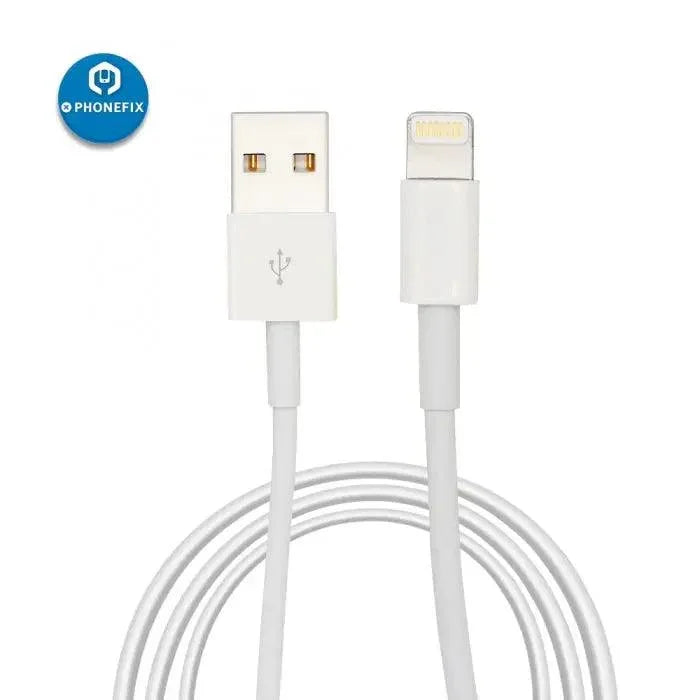 Certified PHONEFIX Lightning to USB cable for Apple iPhone 6 7 8 X XS iPad, durable power cable for charging and syncing.