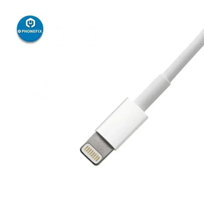 Certified PHONEFIX Lightning to USB cable for Apple iPhone 6 7 8 X XS and iPad, durable power charging cable.