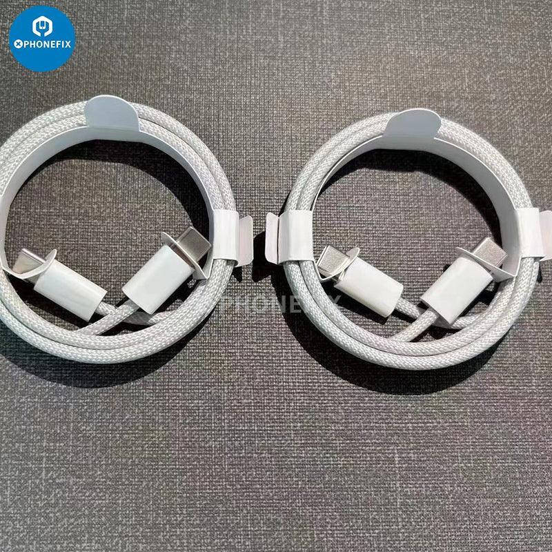 PHONEFIX 35W USB-C charge cable and data transfer line for iPhone 15 series, compatible power cable for fast charging and data syncing.