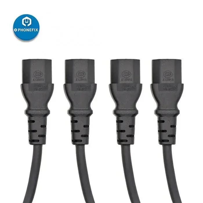 PhoneFix 4-in-1 AC power cable with four ports, versatile converter power cable for multiple device connections