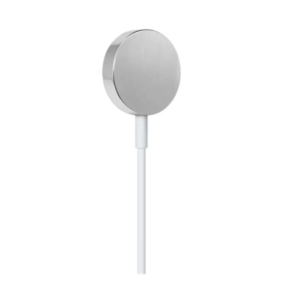 PHONEFIX 5V 1A magnetic wireless Micro USB charging cable for Apple Watch, shown coiled with magnetic connector attached.