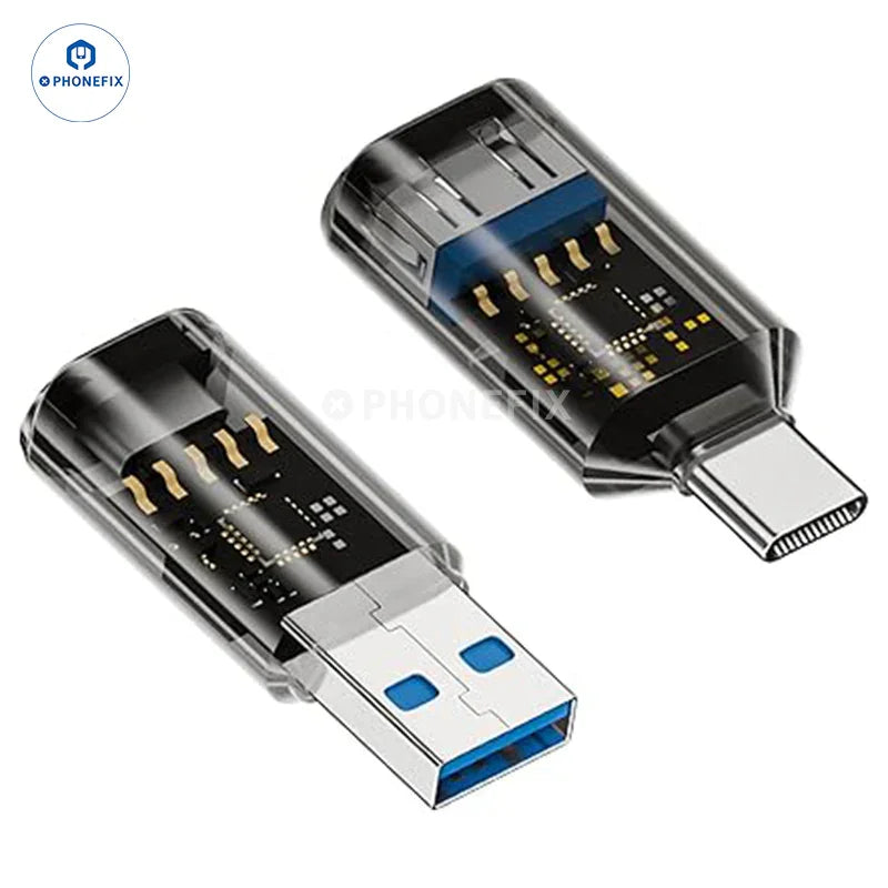 PHONEFIX digital display Type-C USB 3.2 power cable and charger for mobile phones and laptops, with a sleek connector design.