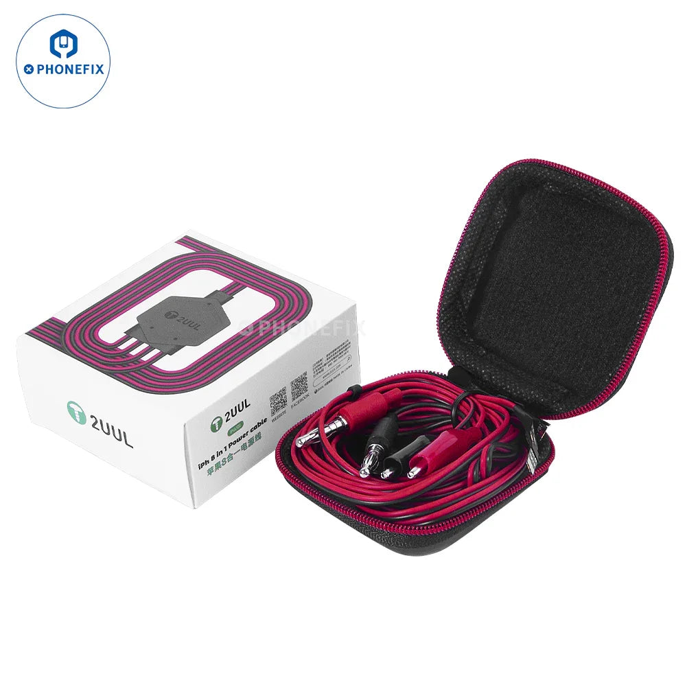 PHONEFIX 2UUL Ultra Soft Power Supply Cable for iPhone 7 to 16 Pro Max, showing a flexible, durable charging cable.