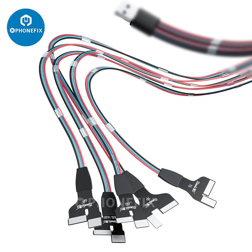 PHONEFIX QIANLI iPower PRO MAX DC Power Cable for iPhone 6-16 Pro Max, showing the black power supply cable with connectors.