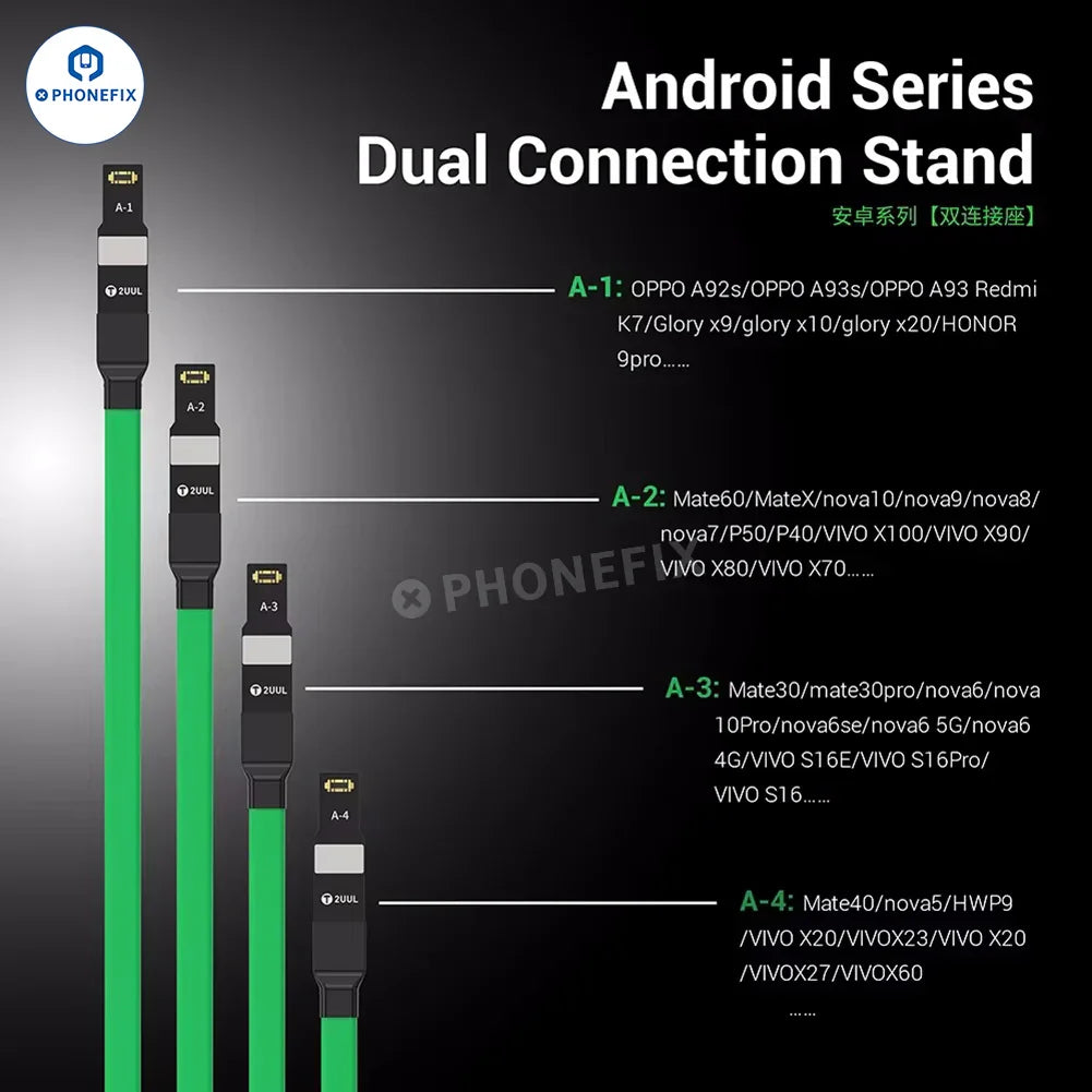 Cable de alimentación PHONEFIX 2UUL PW02 para iPhone 7-16, Huawei, VIVO, OPPO, compatible con dispositivos iOS y Android.