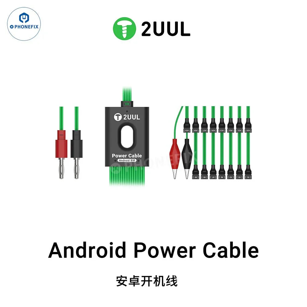 Cable de alimentación PhoneFix 2UUL PW02 para iPhone 7-16, dispositivos Android, Huawei, VIVO, OPPO, con puerto de carga USB y diseño duradero.