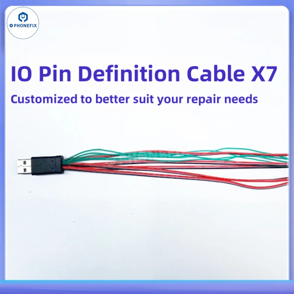 PHONEFIX YCS MAi 6-in-1 Power Cable with multiple connectors for iPhone 6S to Pro Max, Android, and Huawei devices.