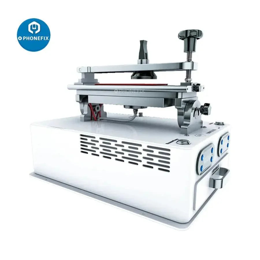 400W UV multi-function LCD screen housing frame separator machine by PHONEFIX, featuring a pre-heating station and LCD display.