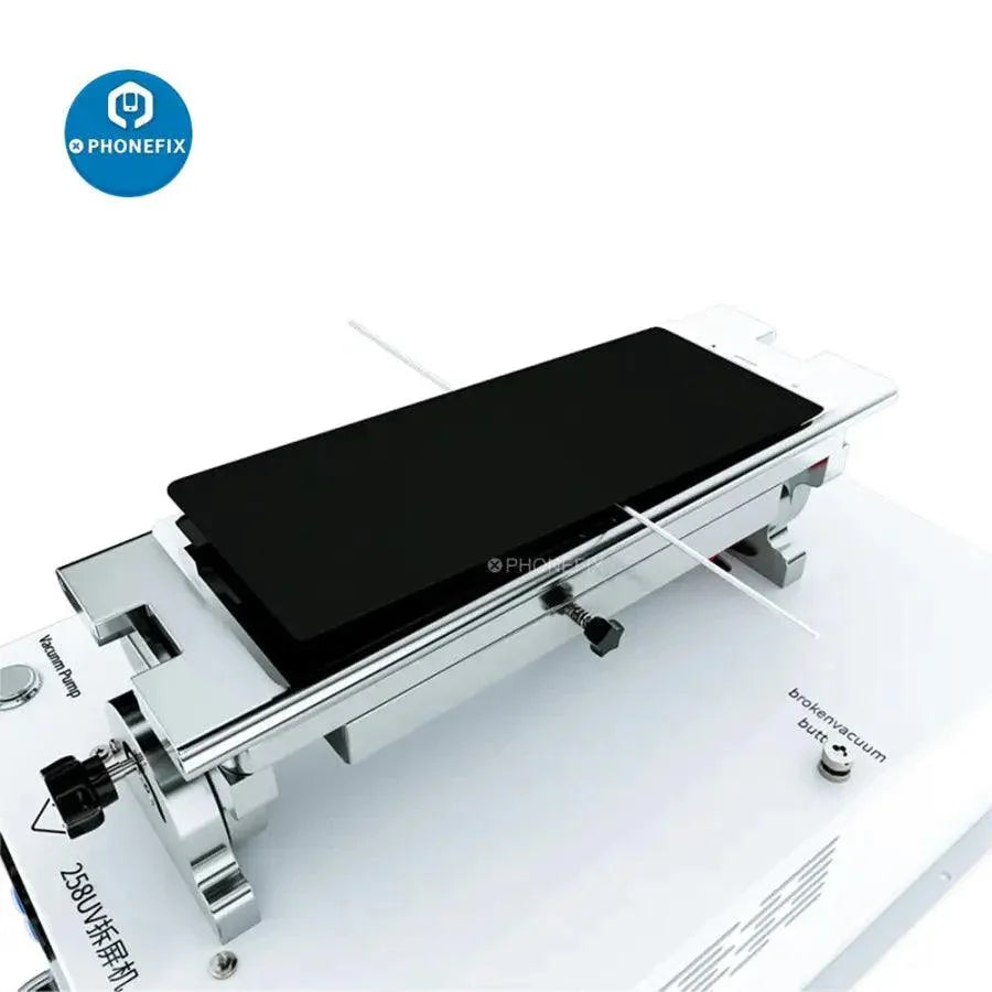 400W UV multi-function LCD screen housing frame separator machine from PHONEFIX, used as a pre-heating station for phone repairs.