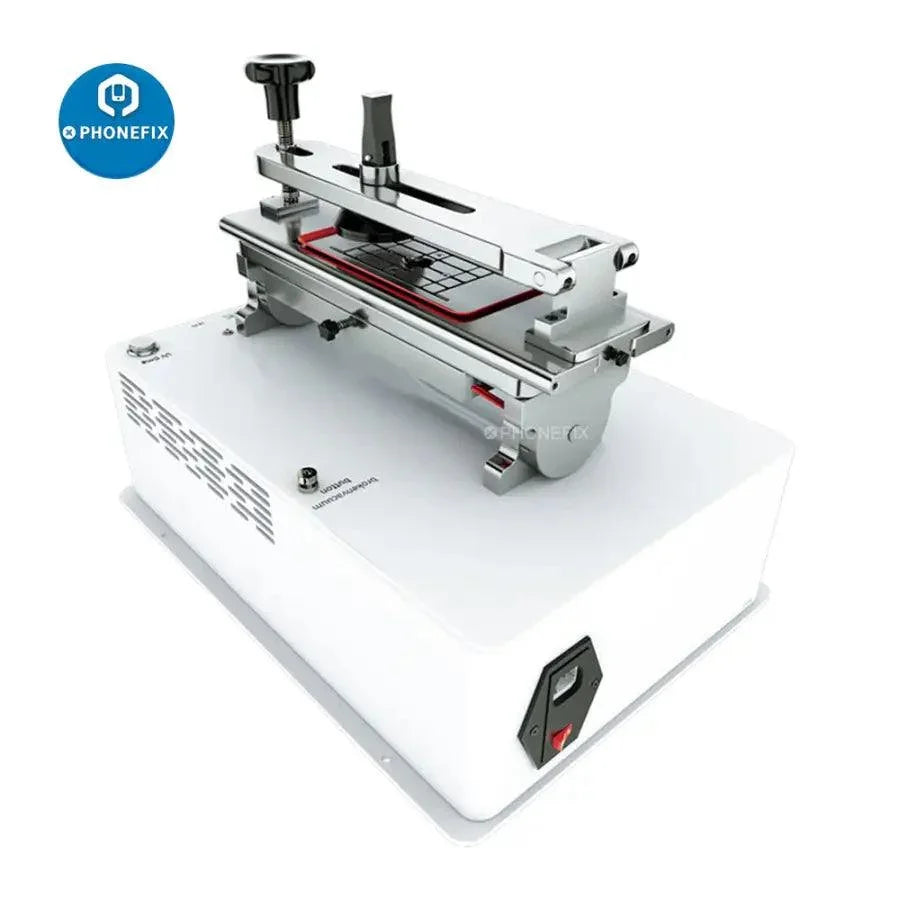 400W UV multi-function LCD screen housing frame separator machine by PHONEFIX, featuring pre-heating station and LCD display.