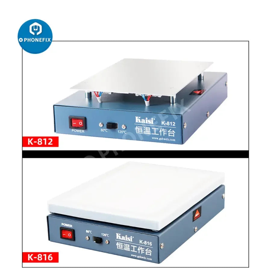 PhoneFix LCD screen separator pre-heating station for phone repair, used to remove glass from phone screens with precision.