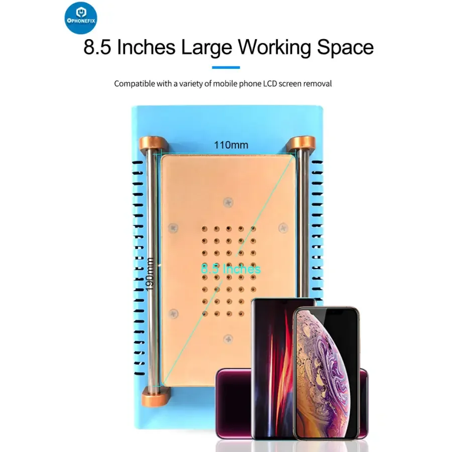 PHONEFIX Sunshine S-918K mobile phone screen LCD separator vacuum machine pre-heating station for phone repair.