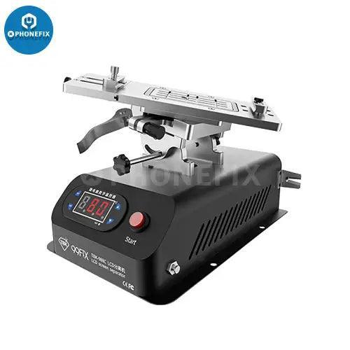 PHONEFIX TBK-988C rotary LCD screen separator pre-heating station with OCA glue frame remover for phone screen repair.