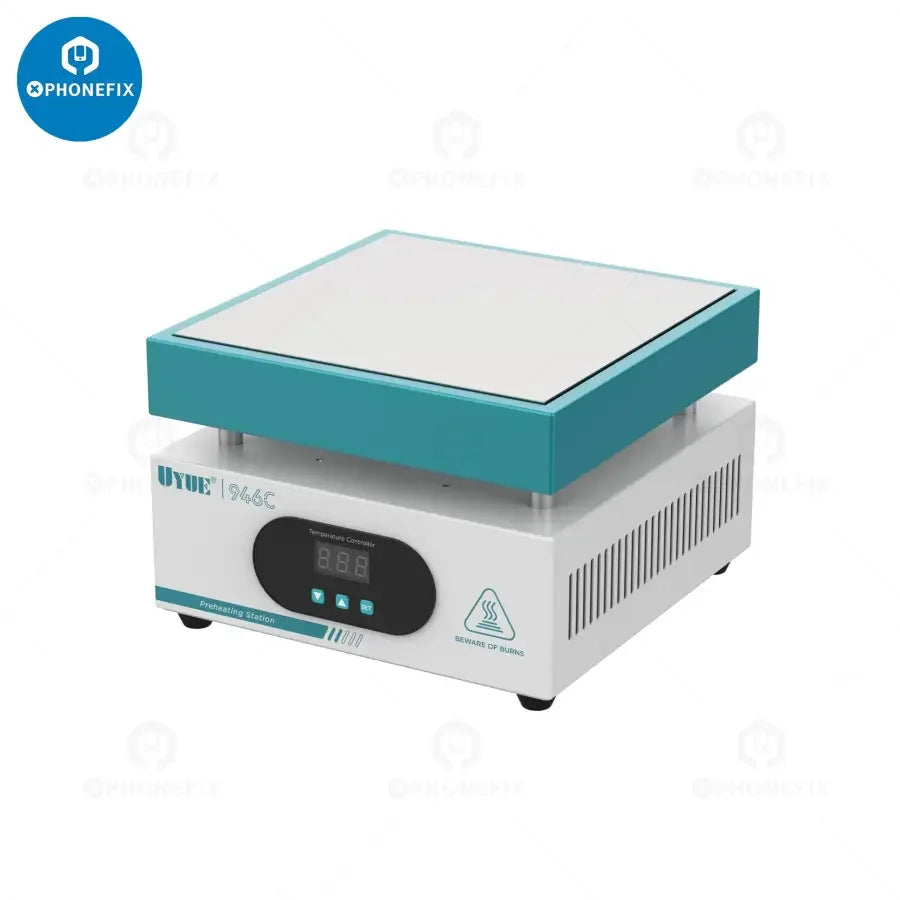 PHONEFIX constant temperature PCB hot plate preheating station with electronic control for phone screen preheating and repair.