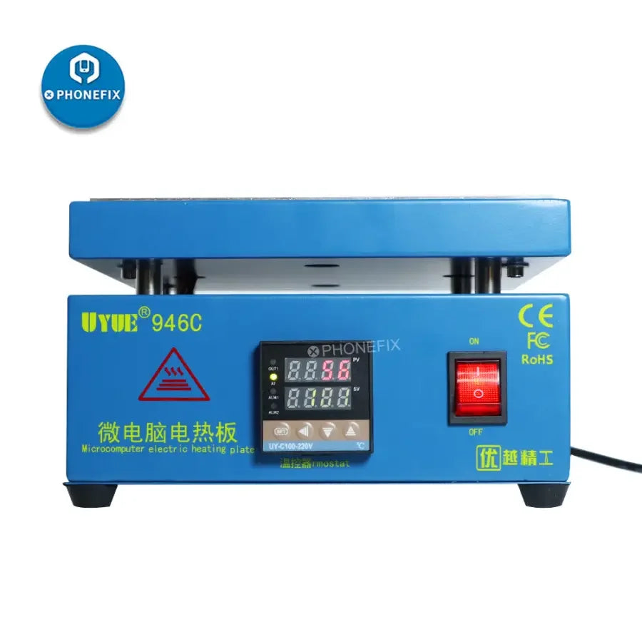 PHONEFIX constant temperature PCB hot plate preheating station for phone screen preheating with electronic heating plate.