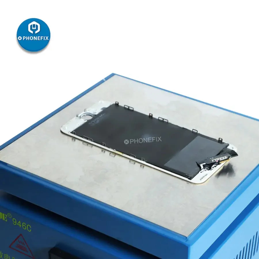PHONEFIX Constant temperature PCB hot plate preheating station with electronic control and heating surface for phone screen preheating.