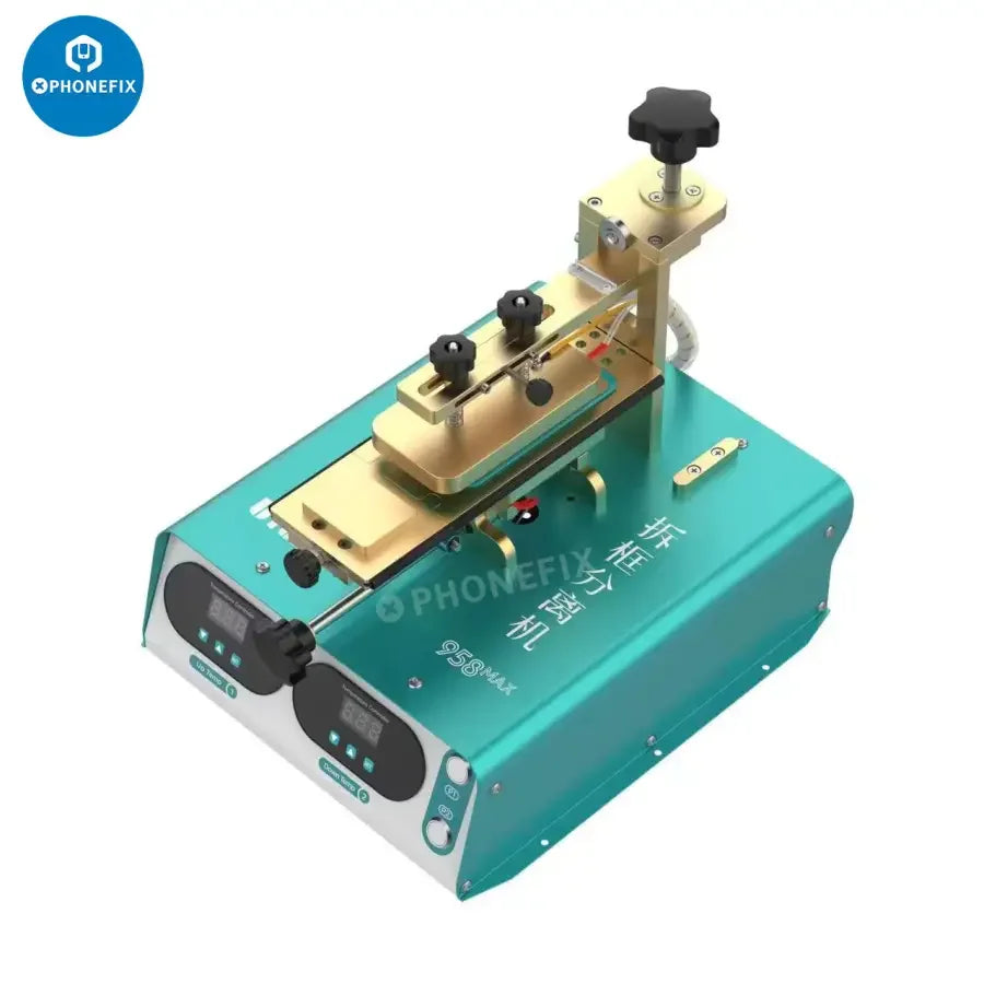 PhoneFix UYUE 958 MAX screen frame separator machine for iPhone and Samsung, pre-heating station, 220V appliance for phone repair.