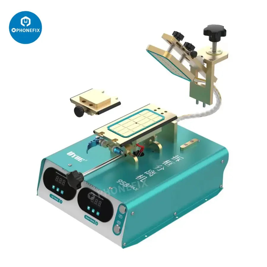 PhoneFix UYUE 958 MAX screen frame separator machine for iPhone and Samsung, pre-heating station for screen repair.