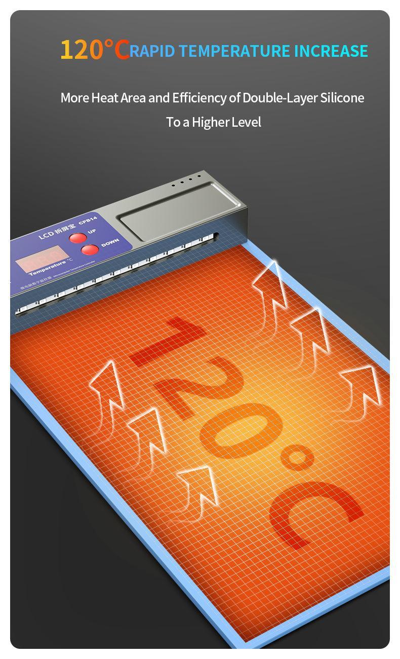 PhoneFix CPB Heating Pad pre-heating station for LCD screen separator and phone repair opening machine.
