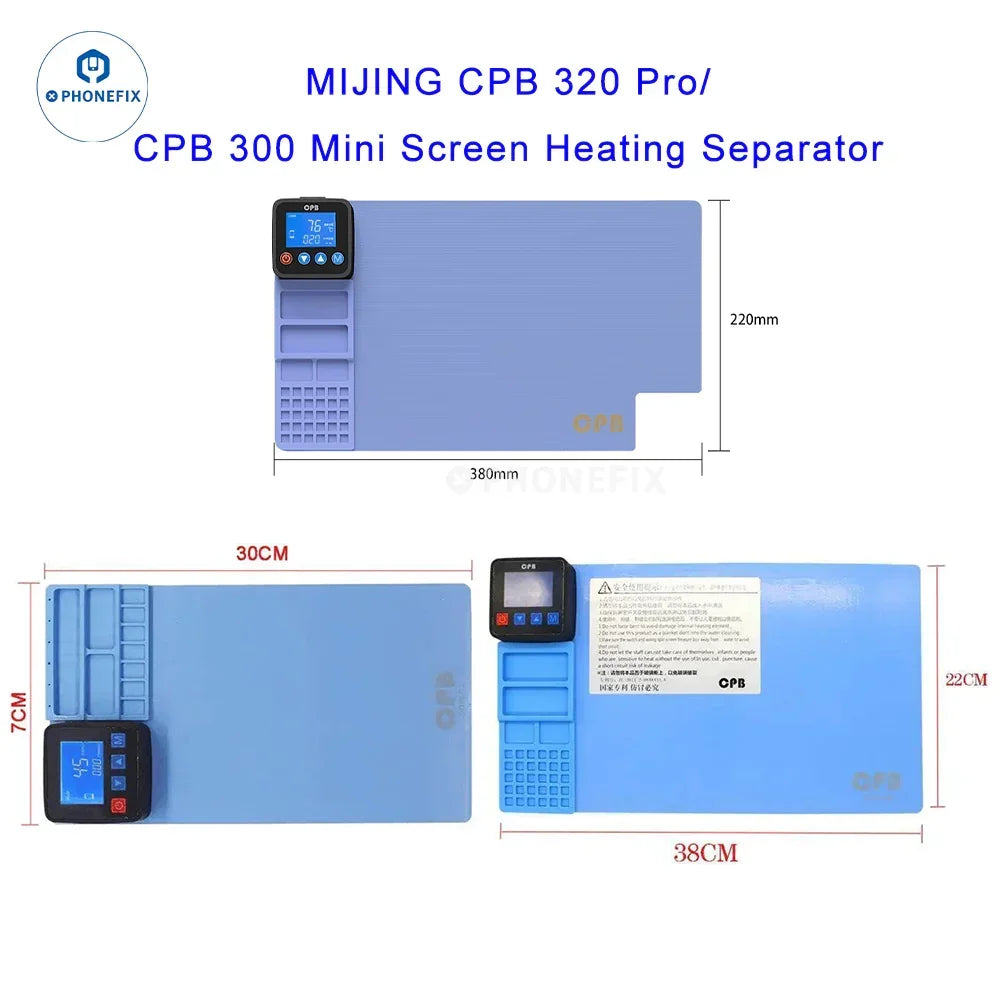 PHONEFIX CPB Heating Pad Pre-heating Station used for LCD screen separator and phone repair opening processes.