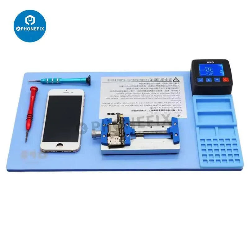 PHONEFIX CPB 320 Pro pre-heating station for mobile phone screen removal, featuring a heating pad for iPhone LCD separation.
