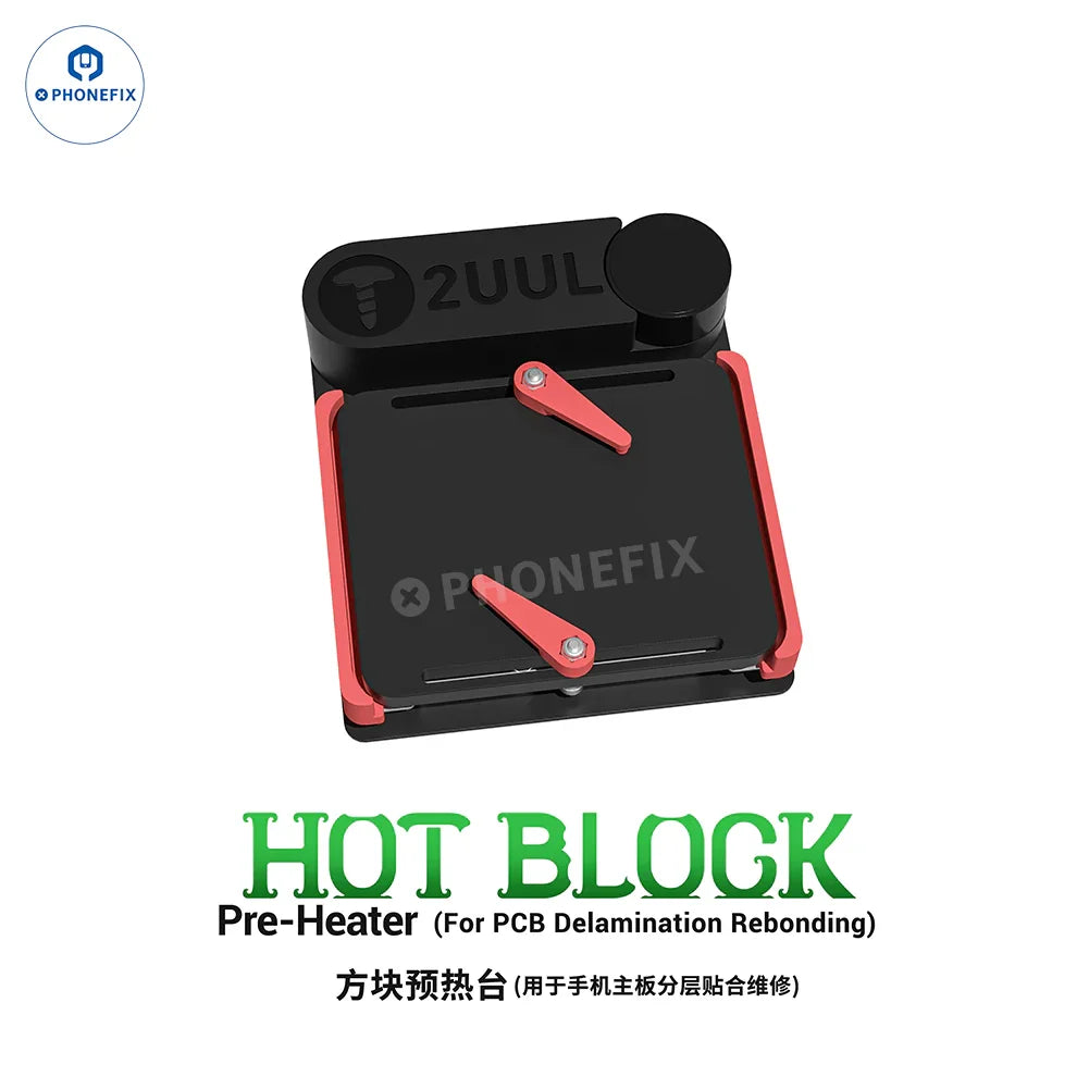 PHONEFIX 2UUL PH11 Hot-Block Pre-heater for phone PCB bonding and separation, showing the pre-heating station with control panel.