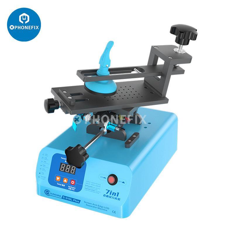 PhoneFix Sunshine S-918L Plus pre-heating station for screen separator and glue removal, used for phone repair.