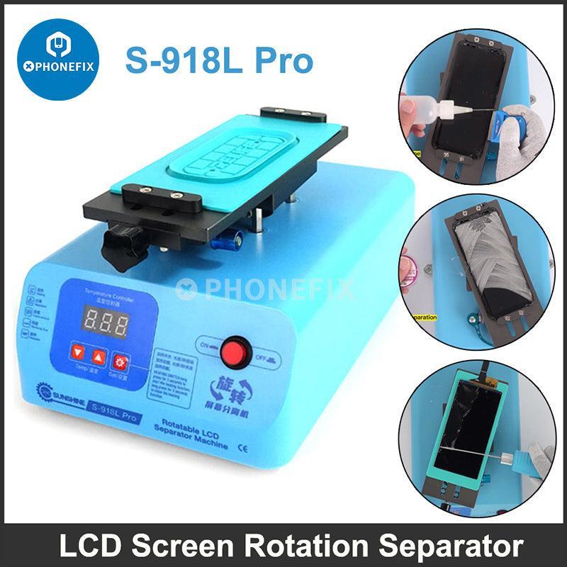 PhoneFix Sunshine S-918L Plus screen heating separator for glue removal, pre-heating station for phone repair.