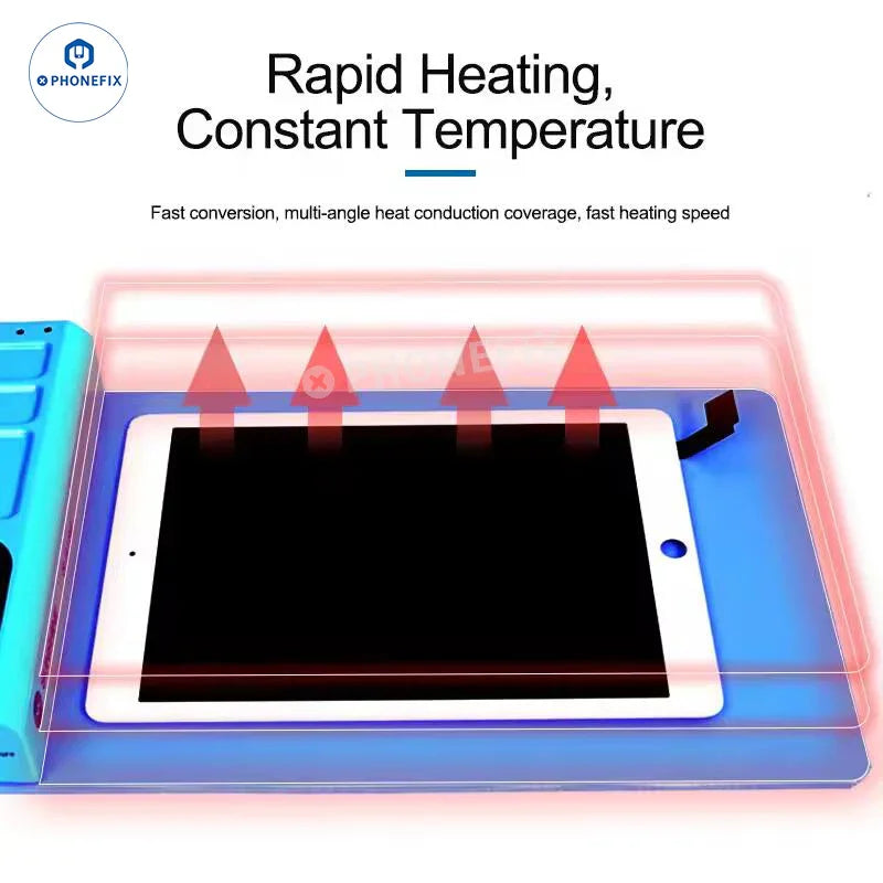 PHONEFIX CPB Pre-Heating Pad Tablet iPhone LCD Screen Separator Pre-heating Station for mobile device repair