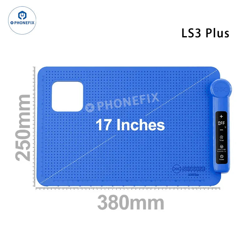 PHONEFIX CPB Pre-Heating Pad Tablet iPhone LCD Screen Separator pre-heating station with L3S_PLUS model display