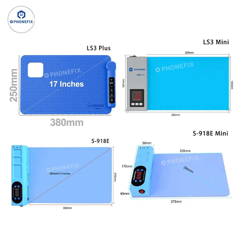 PHONEFIX CPB Pre-Heating Pad Tablet iPhone LCD Screen Separator for pre-heating and repair processes.